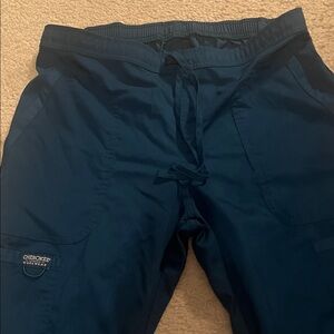 Cherokee Caribbean Blue Cargo Drawstring Pants
